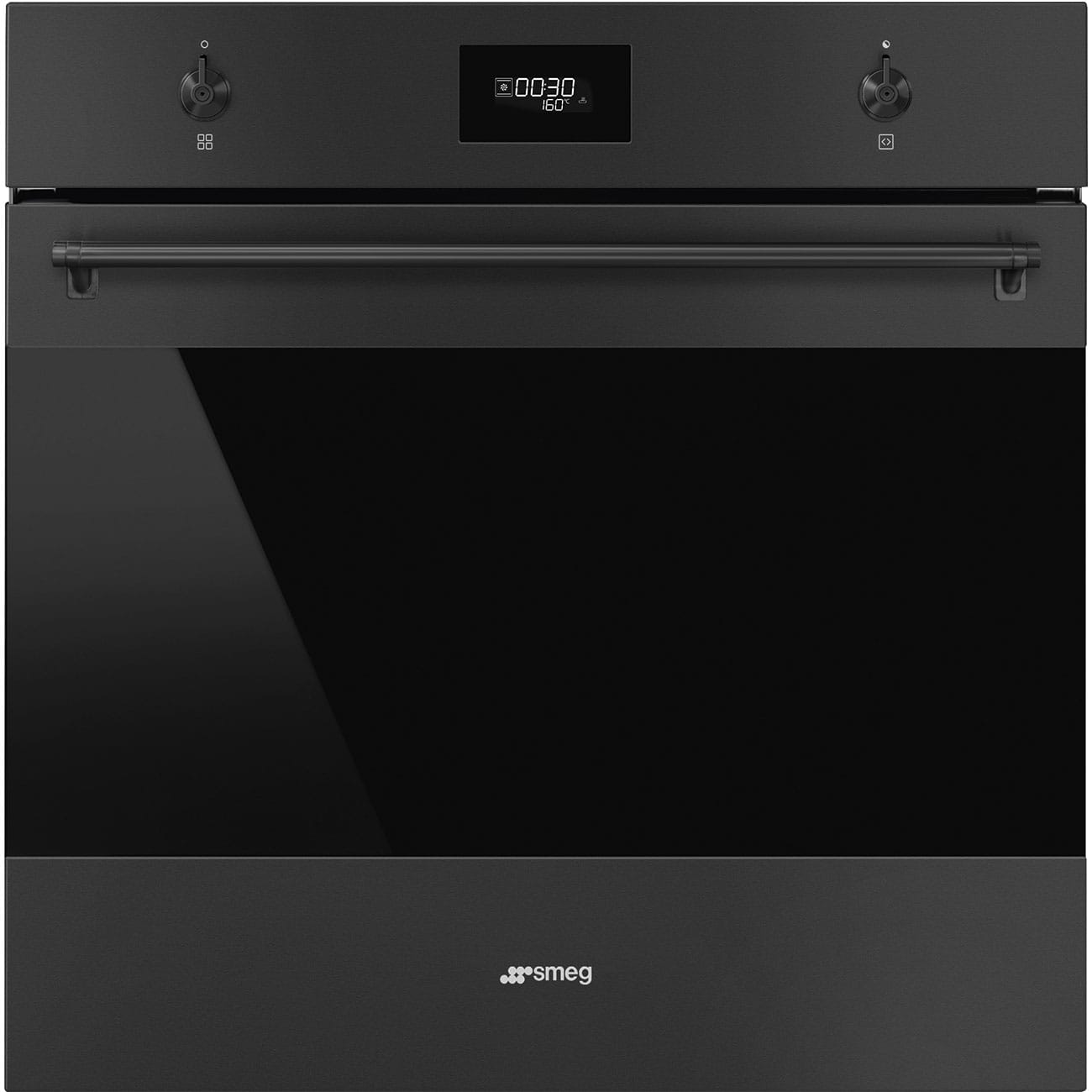חבילת SMEG 9: תנור פירוליטי + תנור-מיקרוגל + כיריים גז (שחור)